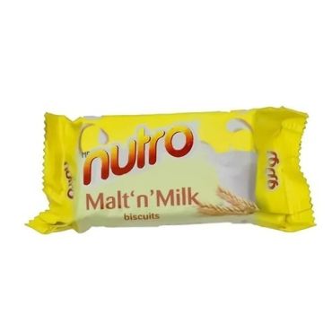 Nutro Malt N Milk Biscuit 50Gm, 48 Pieces Per Carton